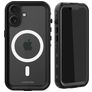 Mobilize Waterproof Coque iPhone 16 MagSafe Coque arrière Imperméable Rigide - Noir