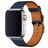 Mobigear Torino Bracelet Cuir Apple Watch Fermeture boucle ardillon - 49/46/45/44 mm - Dark Blue