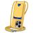 Mobigear Lanyard Card iPhone 16 Pro Coque avec cordon en Silicone et Porte-Cartes - Jaune