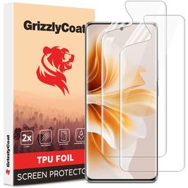 GrizzlyCoat OPPO Reno 12 Hydrogel TPU Protection d'écran - Compatible Coque (Lot de 2)
