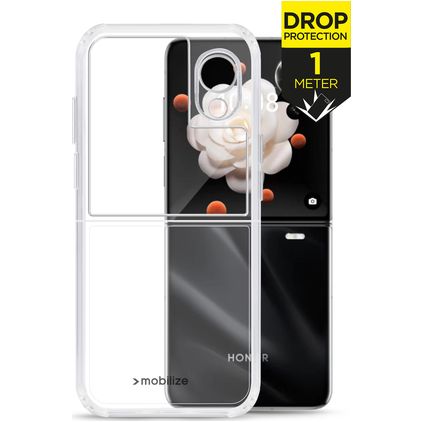 Mobilize Naked Protection Coque Transparente HONOR Magic V Flip Coque arrière Rigide Anti-Chocs - Transparent