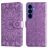 Mobigear Sunflower Samsung Galaxy S26 Plus Étui Portefeuille - Violet