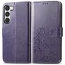 Mobigear Clover Housse Samsung Galaxy A54 Etui Porte-Monnaie - Violet