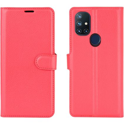 Mobigear Classic Housse OnePlus Nord N10 5G Etui Porte-Monnaie - Rouge