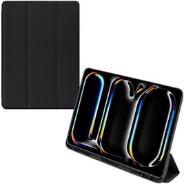Mobilize Solid Folio Coque iPad Pro 13 Pouces (2024) Etui - Noir