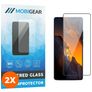 Mobigear Premium POCO F5 Verre trempé Protection d'écran - Compatible Coque - Noir (Lot de 2)