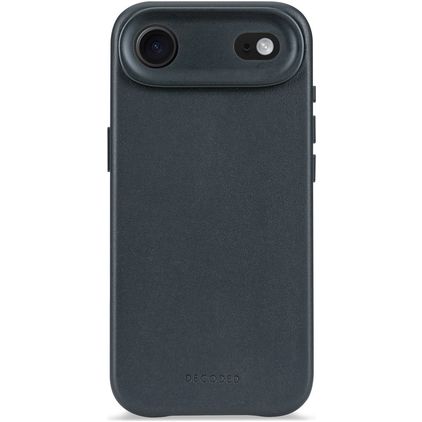 Decoded Coque iPhone Air Coque arrière en Cuir Véritable Anti-Chocs - Navy Shadow