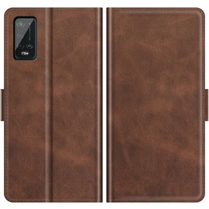 Mobigear Slim Magnet Housse Wiko Power U20 Etui Porte-Monnaie - Marron