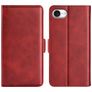 Mobigear Slim Magnet Housse iPhone 16e Etui Porte-Monnaie - Rouge