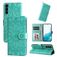 Mobigear Sunflower Housse Samsung Galaxy S23 Etui Porte-Monnaie - Vert