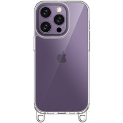 Mobigear Bungy Coque iPhone 14 Pro Coque arrière Rigide - Argent
