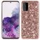 Mobigear Glitter Samsung Galaxy S20 Plastique rigide Coque arrière - Rose doré