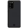 Valenta Snap Coque Samsung Galaxy A02s Coque arrière en Cuir Véritable - Noir