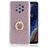 Mobigear Glitter Ring Coque Nokia 9 PureView Coque arrière en TPU Souple avec Anneau-Support - Rose doré