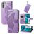 Mobigear Butterfly Housse Motorola Moto G52 Etui Porte-Monnaie - Violet