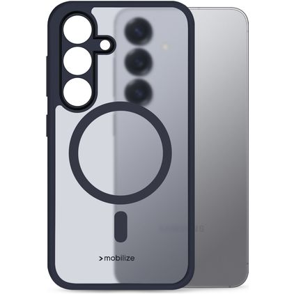Mobilize Hybrid Coque Samsung Galaxy S25 MagSafe Coque arrière Rigide Anti-Chocs - Bleu
