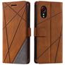 Mobigear Rhombus Housse Samsung Galaxy Xcover 7 Etui Porte-Monnaie - Marron