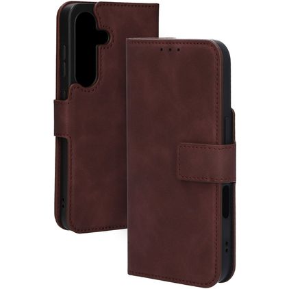 Mobiparts Classic Wallet Housse Samsung Galaxy S25 MagSafe Etui - Velvet Red