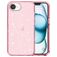 Mobigear Crystal Glitter Coque iPhone 17e Coque arrière Rigide - Rose