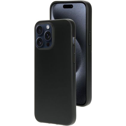 Mobiparts Classic Coque iPhone 15 Pro Max Coque arrière en TPU Souple - Matt Black
