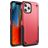 Mobigear Slim Armor Coque iPhone 12 Pro Max Coque arrière Rigide Anti-Chocs - Rouge