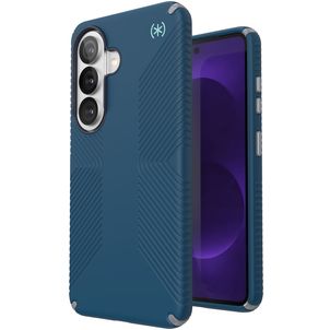 Speck Presidio2 Grip Coque Samsung Galaxy S26 MagSafe Coque arrière Rigide Anti-Chocs - Coastal Blue