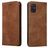 Mobigear Retro Slim Housse Samsung Galaxy A71 Etui Porte-Monnaie - Marron