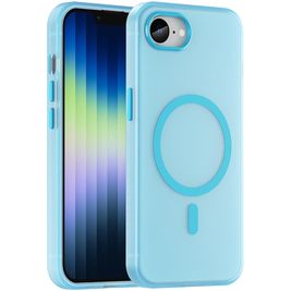 Mobigear Shockproof Coque iPhone 16e MagSafe Coque arrière Rigide - Bleu