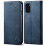 Mobigear Denim Slim Housse Samsung Galaxy S20 Plus Etui Porte-Monnaie - Bleu