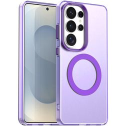 Mobigear Shockproof Coque Samsung Galaxy S26 Ultra MagSafe Coque arrière Rigide - Violet