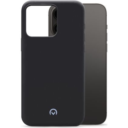 Mobilize Rubber Gelly Coque iPhone 14 Pro Max Coque arrière en TPU Souple - Matt Black