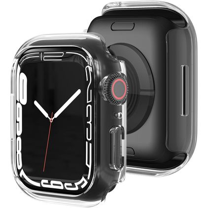 Mobigear Colors Coque rigide mince pour Apple Watch - 45 mm - Transparent