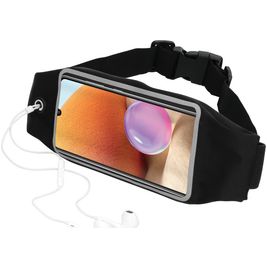 Mobiparts Comfort Fit Belt Brassard Téléphone Samsung Galaxy A32 4G Ceinture Coque de Sport en Neoprène - Noir