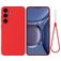 Mobigear Rubber Touch Coque Samsung Galaxy S25 FE Coque arrière en Silicone - Rouge