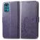 Mobigear Clover Housse Motorola Moto G22 Etui Porte-Monnaie - Violet