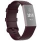 Mobigear Cross Bracelet Silicone Fitbit Charge 4 Fermeture boucle ardillon - Bordeaux
