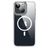 Valenta Trend iPhone 13 MagSafe Plastique rigide Coque arrière - Transparent / Blanc