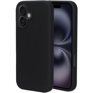 Mobiparts Coque iPhone 16 Coque arrière en Silicone - Noir