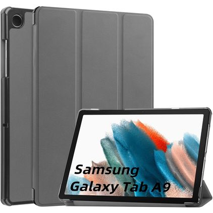 Mobigear Tri-Fold Coque Samsung Galaxy Tab A9 (2023) Etui - Gris