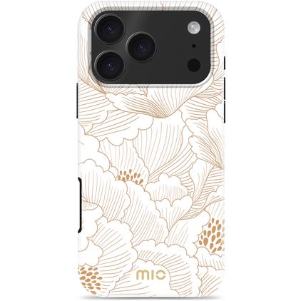MIO Coque iPhone 17 Pro MagSafe Coque arrière Rigide - White Roses