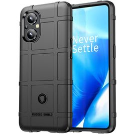 Mobigear Rugged Shield Coque OPPO Reno 7 Lite Coque arrière en TPU Souple Anti-Chocs - Noir