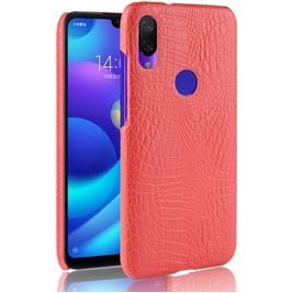 Mobigear Croco Coque Xiaomi Redmi 7 Coque arrière Rigide - Rouge