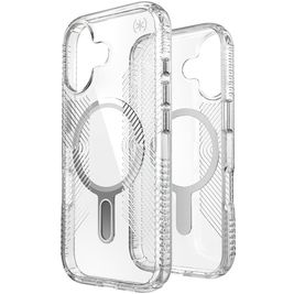 Speck Presidio Perfect Clear Grip Coque Transparente iPhone 17 MagSafe Coque arrière Rigide Anti-Chocs - ClickLock