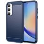 Mobigear Brushed Slim Coque Samsung Galaxy A35 Coque arrière en TPU Souple - Bleu