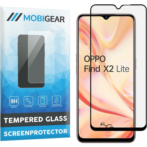 Mobigear Premium OPPO Find X2 Lite Verre trempé Protection d'écran - Compatible Coque - Noir