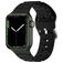 Mobigear Bumpy Bracelet Silicone Apple Watch Fermeture boucle ardillon - 49/46/45/44 mm - Noir