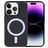 Mobigear Rubber Touch Coque iPhone 15 Pro MagSafe Coque arrière en Silicone - Noir