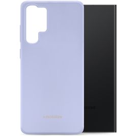 Mobilize Rubber Gelly Coque Samsung Galaxy S23 Ultra Coque arrière en TPU Souple - Pastel Purple