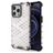 Mobigear Honeycomb Coque iPhone 14 Coque arrière Rigide Anti-Chocs - Blanc