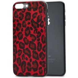 Mobilize Gelly Coque iPhone 8 Plus Coque arrière en TPU Souple - Leopard